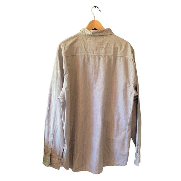 NWT Whiskey and Oak | Men’s Pinstripe Long Sleeve Button Down | Size 2XL - Picture 5 of 7